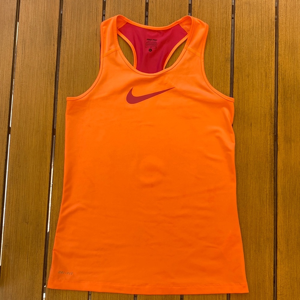 Nike Pro - Girls racer back, running / athletic shirt.  Youth size large.